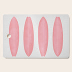 Surfboards in Pink Cutting Board Gallery Image 1