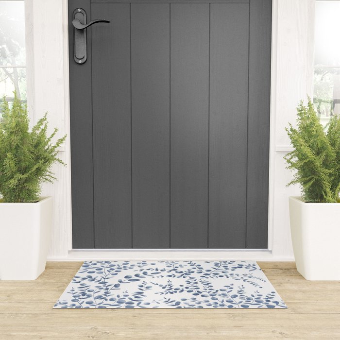 Blue Eucalyptus  Welcome Mat Gallery Image 3