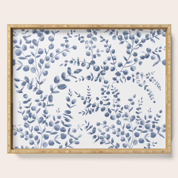 Blue Eucalyptus  Serving Tray Gallery Image 1
