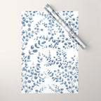 Blue Eucalyptus  Wrapping Paper Gallery Image 1