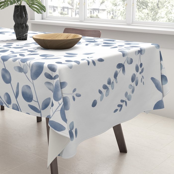 Blue Eucalyptus  Tablecloth Gallery Image 3