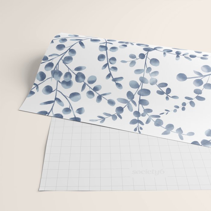 Blue Eucalyptus  Wrapping Paper Gallery Image 2