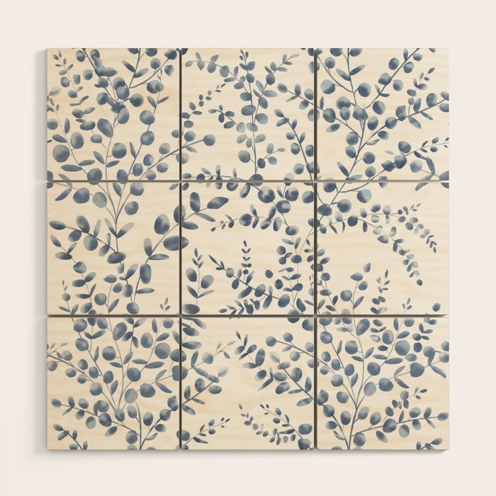 Blue Eucalyptus  Wood Wall Art Gallery Image 1