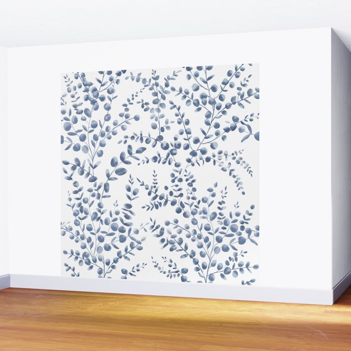 Blue Eucalyptus  Wall Mural Gallery Image 2