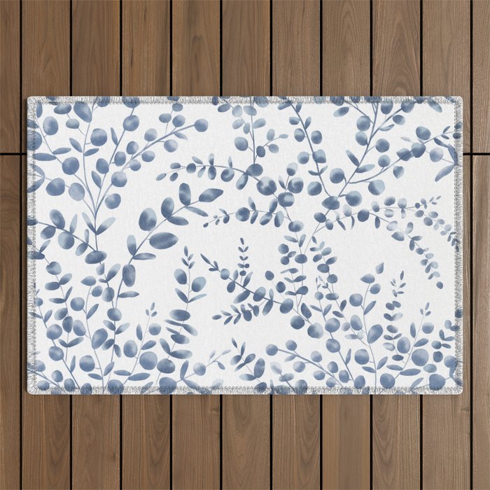 Blue Eucalyptus  Outdoor Rug Gallery Image 1
