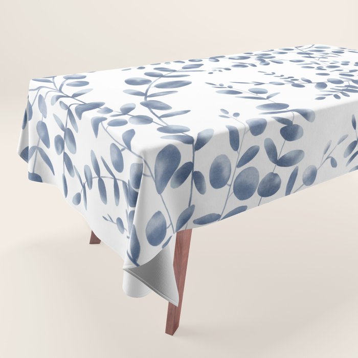 Blue Eucalyptus  Tablecloth Gallery Image 1