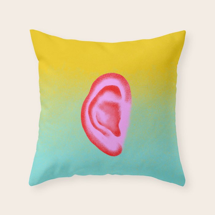 Floating Ear Throw Pillow Gallery Image 6