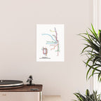 Chicago CTA Map, Chicago Wall Art, CTA Art Print Poster Gallery Image 2