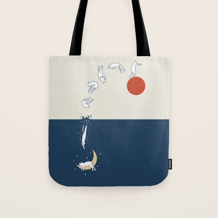 Cat Landscape 37 Tote Bag Gallery Image 1