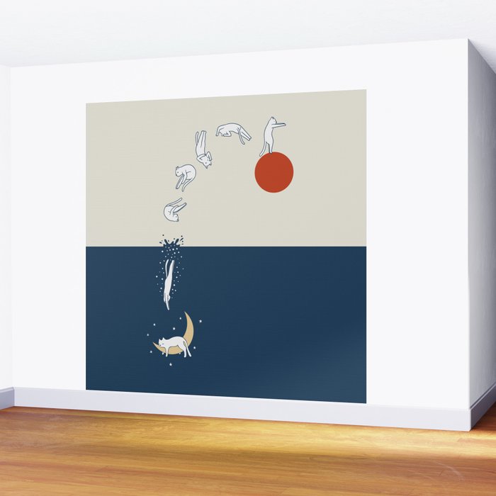 Cat Landscape 37 Wall Mural Gallery Image 2