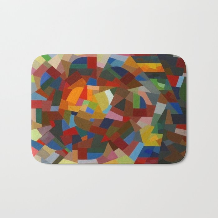 Otto Freundlich Rosace ii Abstract Acrylic Painting Modern Geometric Colorful Art Pattern Bath Mat Gallery Image 1