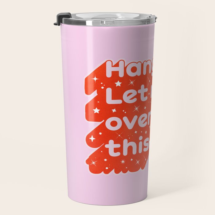 Let Me Overthink This - Anxiety Typography Travel Mug Gallery Image 3