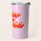 Let Me Overthink This - Anxiety Typography Travel Mug Gallery Image 2
