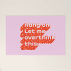Let Me Overthink This - Anxiety Typography Welcome Mat Gallery Image 1