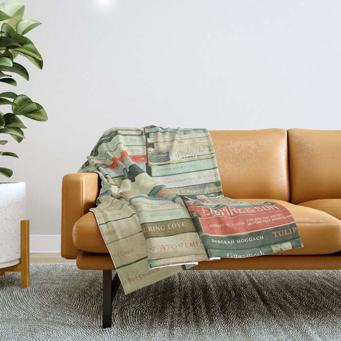 Bookworm Throw Blanket Gallery Image 1