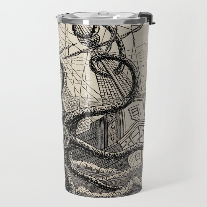 The octopus; or, The âDevil-fishâ - Henry Lee - 1875 Giant Octopus Sinking Ship Travel Mug Gallery Image 2