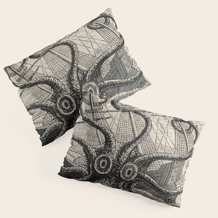 The octopus; or, The âDevil-fishâ - Henry Lee - 1875 Giant Octopus Sinking Ship Pillow Sham Gallery Image 1