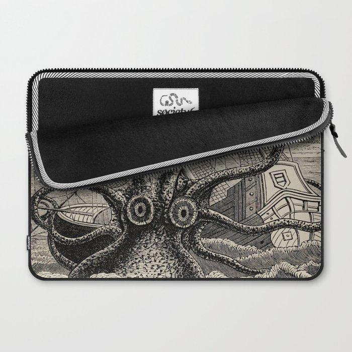The octopus; or, The âDevil-fishâ - Henry Lee - 1875 Giant Octopus Sinking Ship Laptop Sleeve Gallery Image 2