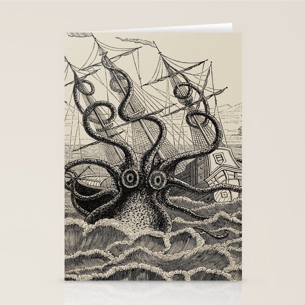 The octopus; or, The âDevil-fishâ - Henry Lee - 1875 Giant Octopus Sinking Ship Stationery Card Gallery Image 2