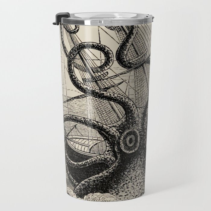The octopus; or, The âDevil-fishâ - Henry Lee - 1875 Giant Octopus Sinking Ship Travel Mug Gallery Image 3