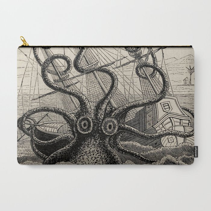 The octopus; or, The âDevil-fishâ - Henry Lee - 1875 Giant Octopus Sinking Ship Carry All Pouch Gallery Image 3