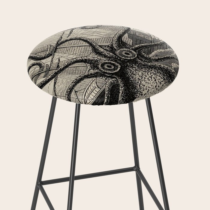 The octopus; or, The âDevil-fishâ - Henry Lee - 1875 Giant Octopus Sinking Ship Stool Gallery Image 2