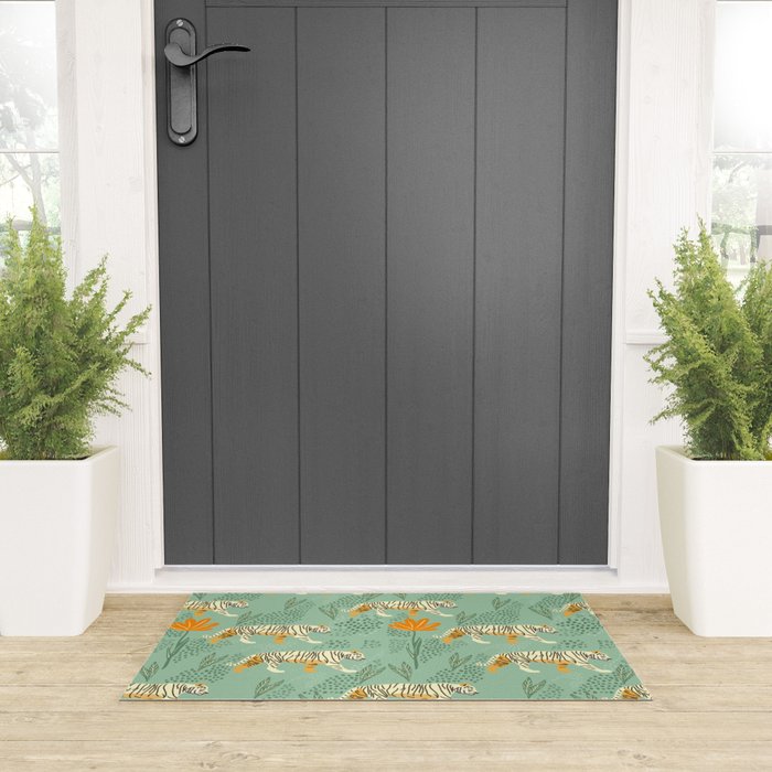 The tiger pattern Welcome Mat Gallery Image 3