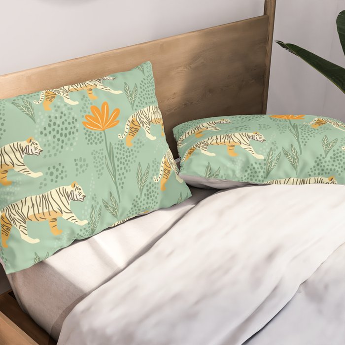 The tiger pattern Pillow Sham Gallery Image 2