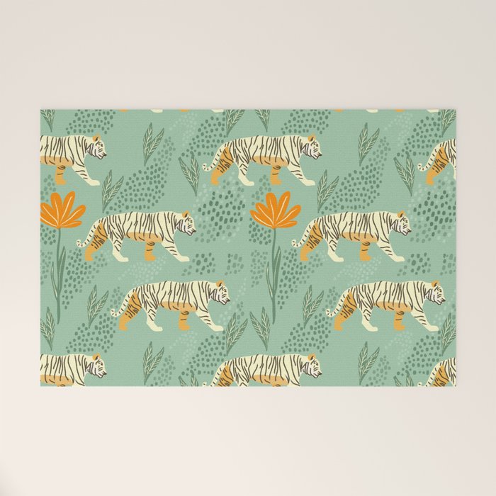 The tiger pattern Welcome Mat Gallery Image 1