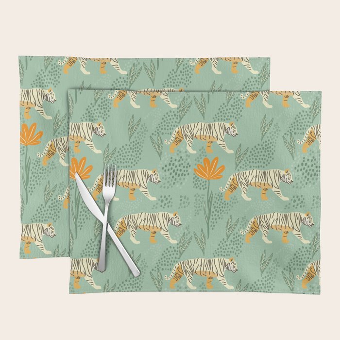 The tiger pattern Placemat Gallery Image 1