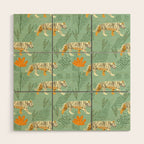 The tiger pattern Wood Wall Art Gallery Image 1