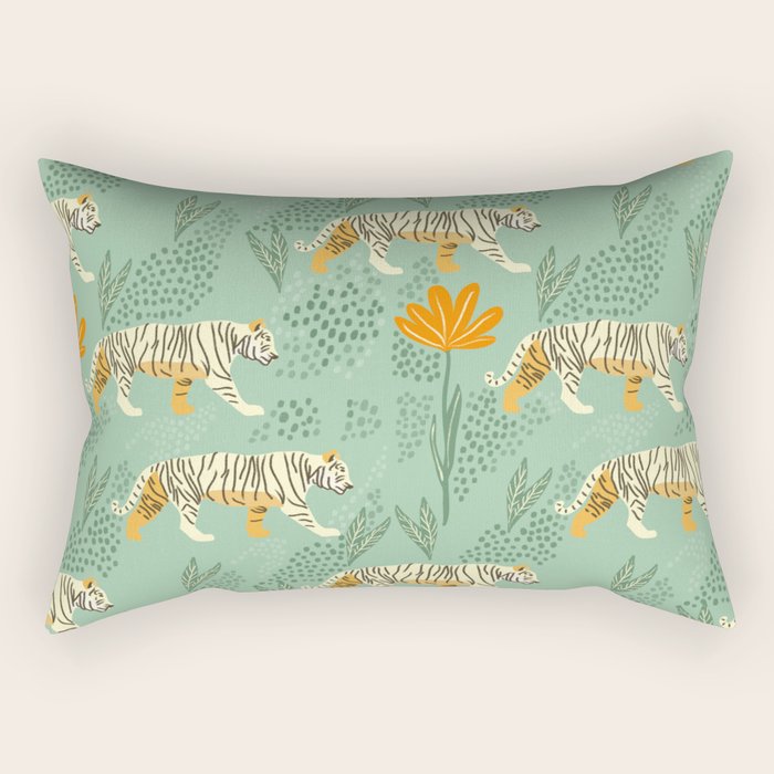 The tiger pattern Rectangular Pillow Gallery Image 2