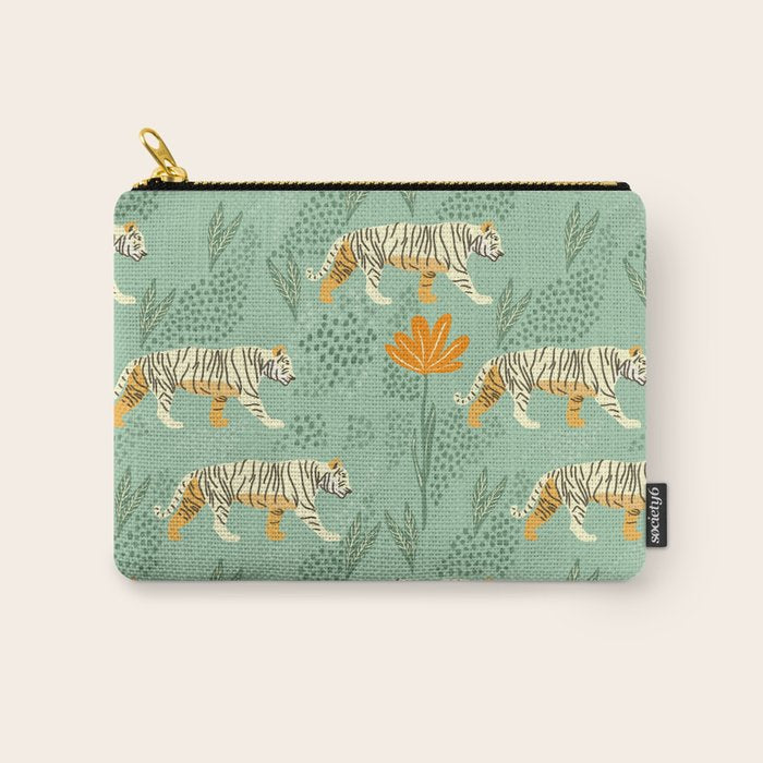 The tiger pattern Carry All Pouch Gallery Image 1