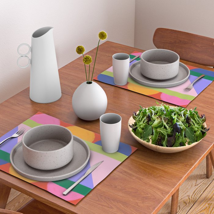 Folk Art Color Block  Placemat Gallery Image 2