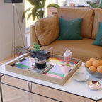 Folk Art Color Block  Serving Tray Gallery Image 2