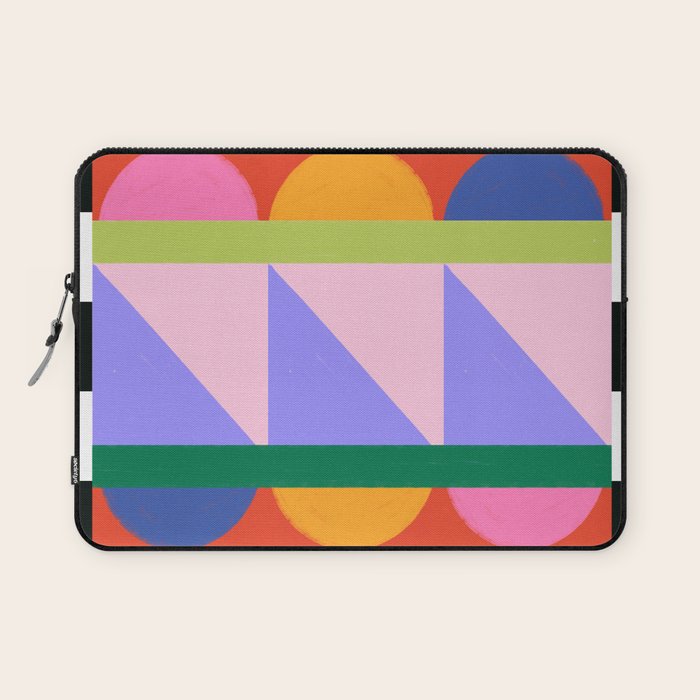 Folk Art Color Block  Laptop Sleeve Gallery Image 1