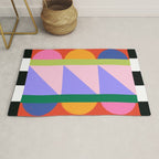 Folk Art Color Block  Rug Gallery Image 1