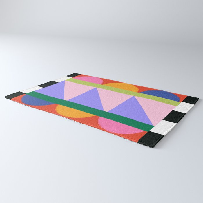 Folk Art Color Block  Rug Gallery Image 3