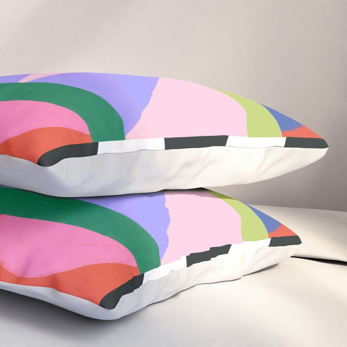 Folk Art Color Block  Pillow Sham Gallery Image 3
