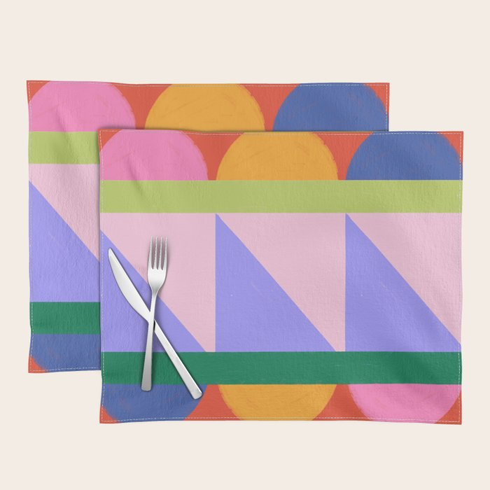 Folk Art Color Block  Placemat Gallery Image 1
