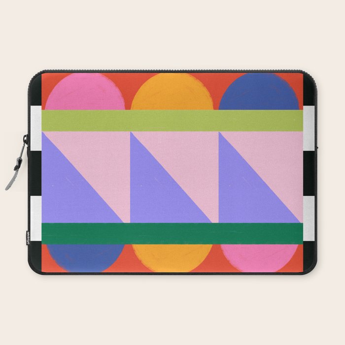 Folk Art Color Block  Laptop Sleeve Gallery Image 2