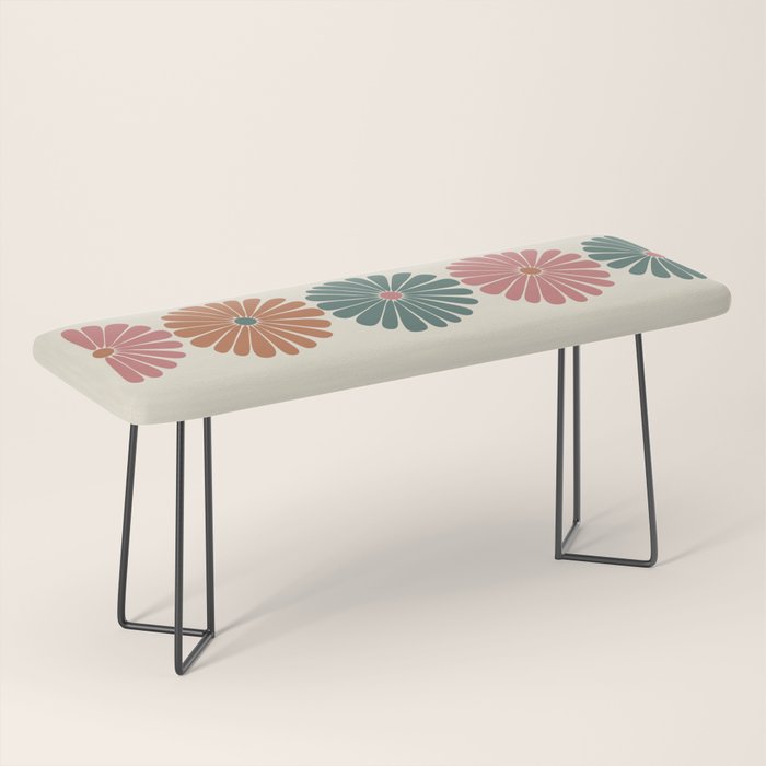 Retro Summer Daisies IX Bench Gallery Image 1