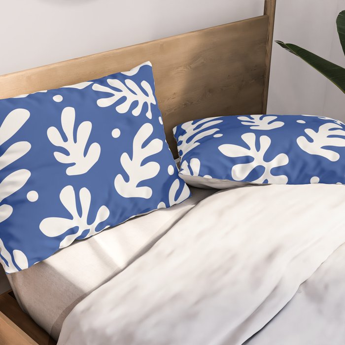 Henri Matisse - Leaves Pattern - Deep Blue Pillow Sham Gallery Image 2
