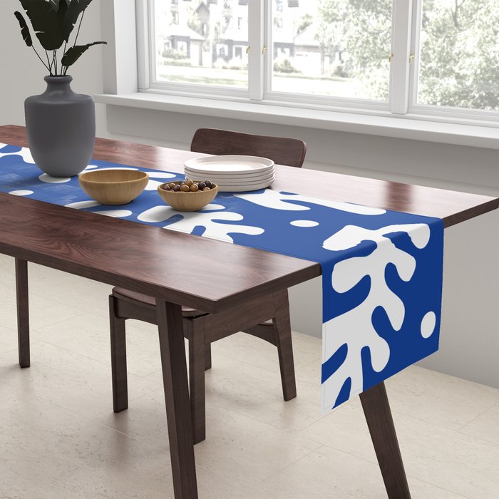 Henri Matisse - Leaves Pattern - Deep Blue Table Runner Gallery Image 2