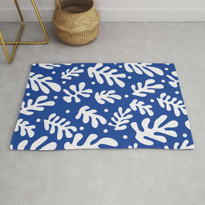 Henri Matisse - Leaves Pattern - Deep Blue Rug Gallery Image 1