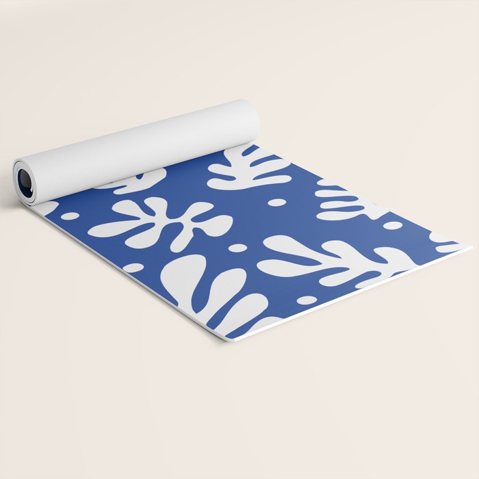 Henri Matisse - Leaves Pattern - Deep Blue Yoga Mat Gallery Image 2