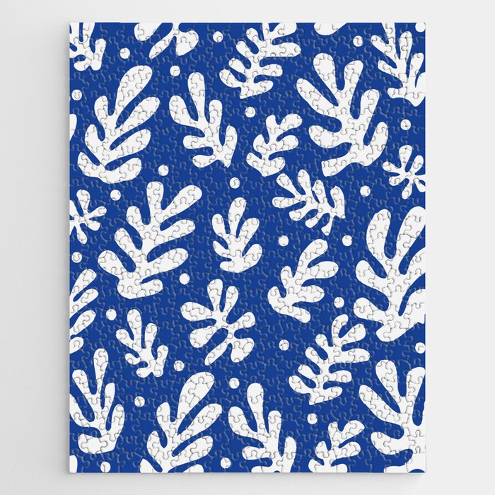Henri Matisse - Leaves Pattern - Deep Blue Jigsaw Puzzle Gallery Image 1