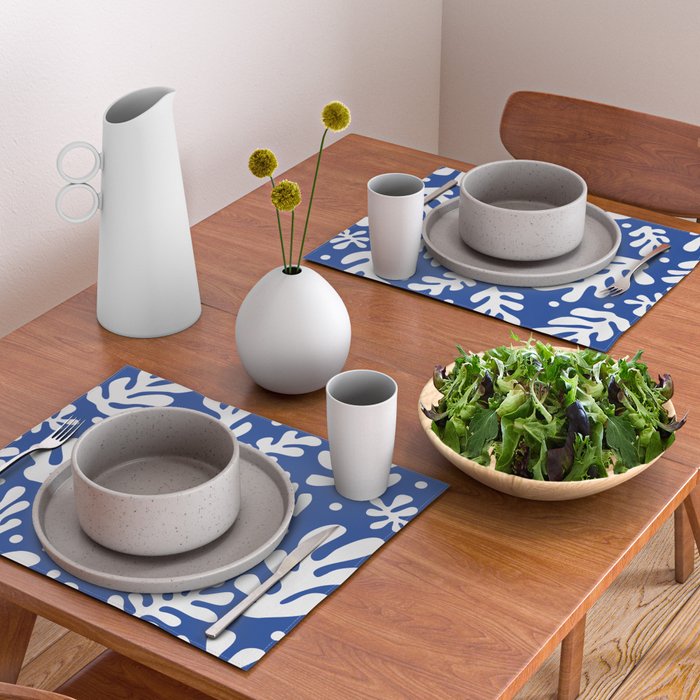 Henri Matisse - Leaves Pattern - Deep Blue Placemat Gallery Image 2