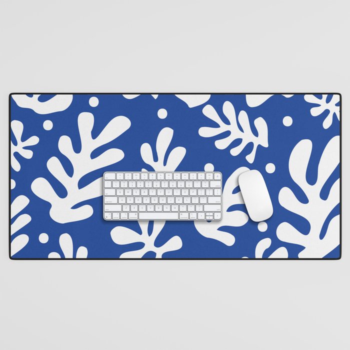 Henri Matisse - Leaves Pattern - Deep Blue Desk Mat Gallery Image 1