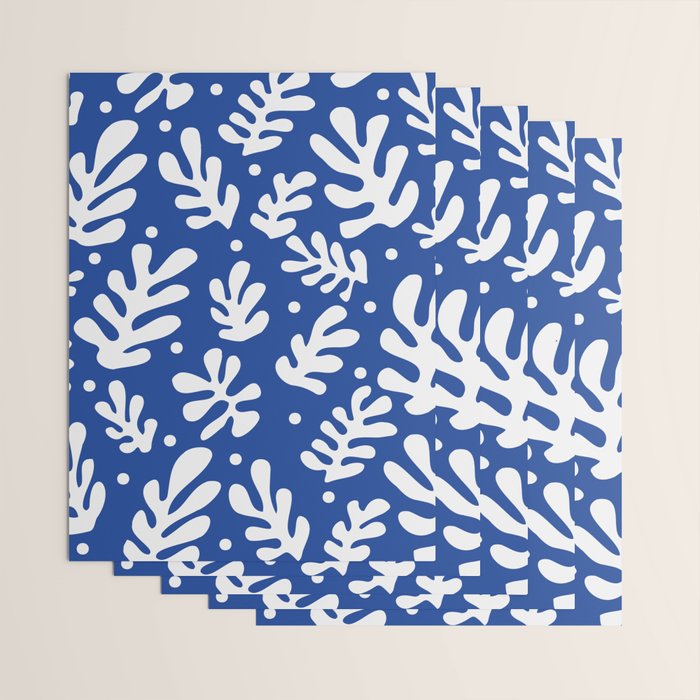 Henri Matisse - Leaves Pattern - Deep Blue Wrapping Paper Gallery Image 3